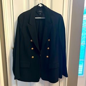 Bryant blazer, black with gold buttons. Size 24. Great stretch.
